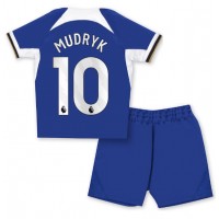 Chelsea Mykhailo Mudryk #10 Replica Home Minikit 2023-24 Short Sleeve (+ pants)